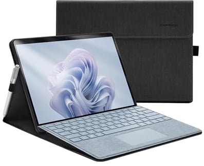 Omnpak Case for Microsoft Surface Pro 11 / Surface Pro 10 / Surface Pro 9 13 Inch, Lightweight Protective, Multiple Angle, Stylus Holder, Compatible with Type Cover Keyboard