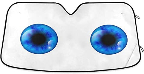 Frontscheibenabdeckung Augen Schattenspender Visier Hält Das Auto Kühler Um Bis Zu Auto Windschutzscheiben Abdeckung 70x130cm Für Limousinen, Cars, Suvs
