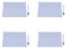 Dunlea 4 x Whiteboard PVC Kreidetafel Wandsticker zum Abziehen und Aufkleben, gratis Marker, 45 cm x 200 cm / Stück Great Room B17