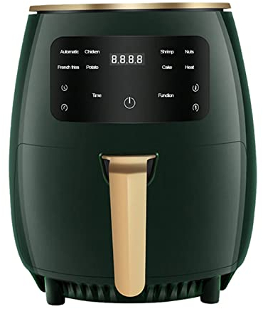 ANIFM Freidora de Aire, cocción sin Aceite, 1400 W, Olla de 4,5 litros, 3 Colores a Elegir Verde (Rojo) (freidoras de Aire) (Verde) Comfortable Anniversary