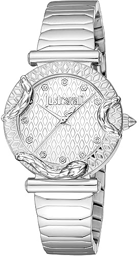 Just Cavalli Elegante Uhr JC1L234M0215, Silber grau, Glam