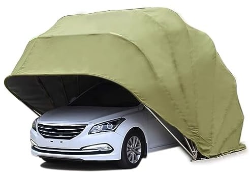 DRYIC Carport Heavy Duty Edelstahl Carport Höhenverstellbar Tragbare Garage Geeignet für Autos, SUVs usw