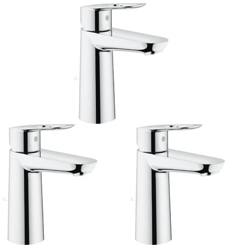 GROHE Lot de 3 Mitigeurs lavabo BauLoop Taille M
