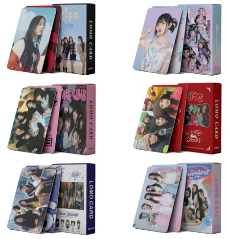 QeSte 6 Boxes/330Pcs NewJeans Photocards Kpop New Jeans Merchandise Lomo Card Set GiftF