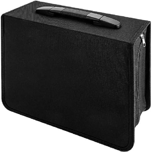 Trintion Disc Carry Case 320 Disc CD DVD Case - Large Capacity Storage Album Organizer Wallet Binder with Protective Sleeves