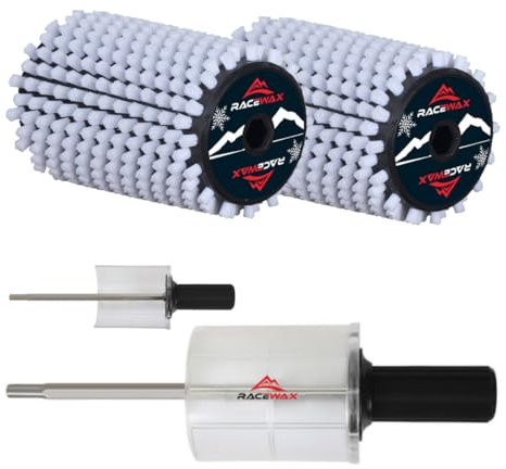 RaceWax Roto Bürsten Set Nylon Rosshaar oder Kupfer Rotorbürste 200mm SpeedStick (Nylon)