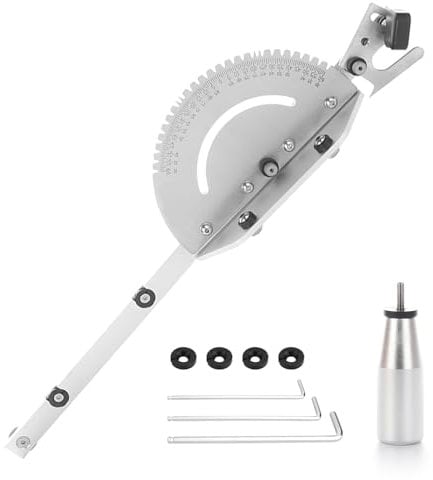 Calibro per Troncatrice di Precisione, da Tavolo Calibro per da Tavolo Righello Strumento per la Lavorazione del Legno con Piastra Angolare Righello con Angolazione di