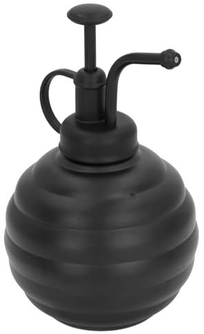 Pulvérisateur de Fleurs de Jardin, Flacon Pulvérisateur de 400 Ml en Acier Inoxydable avec Pompe Supérieure pour Plantes D'intérieur, Plantes Succulentes, Jardin (Noir)