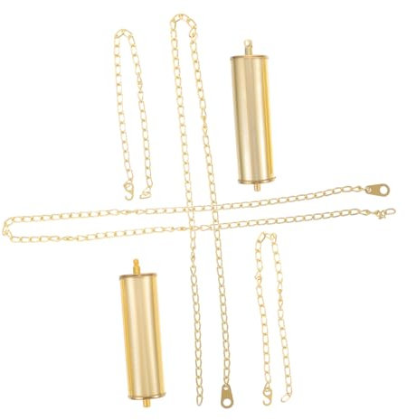 Yardenfun Eisernes Standuhrgewicht Ersatzset Mit 2m Kette Und Haken Dekoratives Uhrgewicht Ersatzteil Für Wanduhren Uhrzubehör Für Kunst Und Handwerksuhren