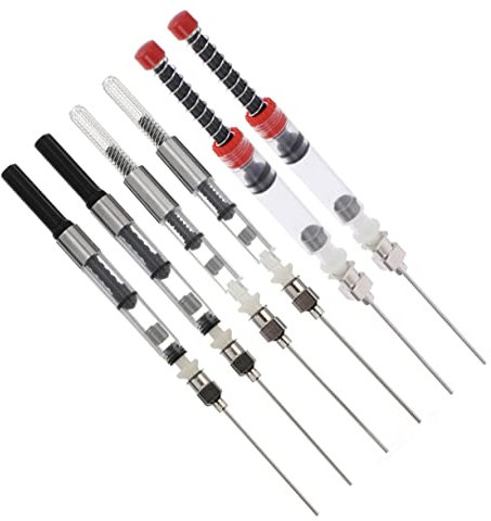 SEWACC 12 Pcs Fountain Pen Converter Fountain Pen Ink Absorber Spring Converter for Fountain Pen Converters Fountain Pen Cleaner Pen Ink Absorption Student Pen Ink Absorber Plastic Black
