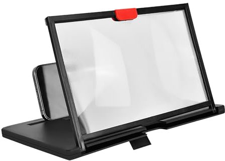Lente d'ingrandimento 3D per proiettore, schermo allungato, supporto per schermo per telefono cellulare, amplificatore per schermo del telefono, lente d'ingrandimento in vetro
