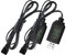 Akku Ladegerät USB Kabel Mit Sm-3 Pin Stecker 2 Artikel Universal USB Rc Ladegerät Kabel Mit Sm-3p Sicheres Laden Universal USB Rc Ladegerät Kabel Kompatibel Mit Ferngesteuerten Autos Und Drohnen