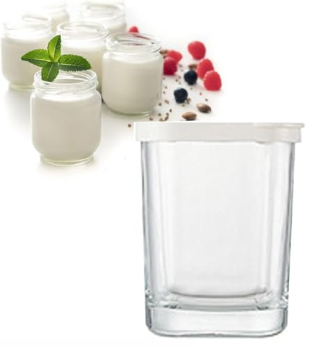 Yogurtera automática con control digital de temperatura y tiempo, 9 tarros de vidrio, acero inoxidable, ideal para hacer yogur orgánico en casa, queso y nato.