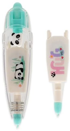 Legami - Decoration Tape Pen, Nastro Decorativo Tema Panda, perfetto per decorare Diari, Biglietti di Auguri, Notebooks, Lunghezza 4m + 1 ricarica inclusa