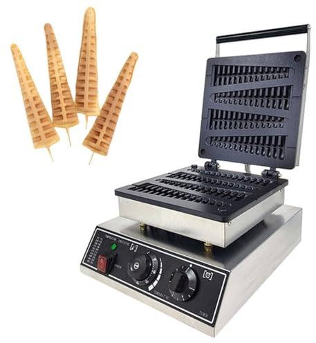 Gaufrier Professionnel En Bâtonnets De Sucettes, Machine à Gaufres, 4 Gaufriers En Forme D'arbre, Température De Cuisson 0 à 250 °c, Moule En Fonte En Forme De Sapin
