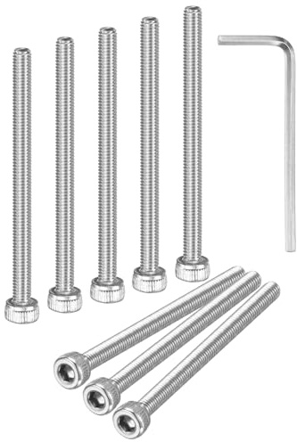 M METERXITY 20-Pack Socket Head Cap Screws M3x45mm 304 Stainless Steel | Hex Machine Bolts, Allen Socket Drive with Hex Wrench, for Repair, DIY, Fully Threaded Fasteners Kit