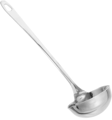 SHINEOFI Schöpfkelle Mit Ausgießlippe Aus Edelstahl Suppenkelle Für Gleichmäßiges Ausgießen Für Haushalt Restaurant Und Einmachen 27.00 X 7.50 X 5.00 Cm