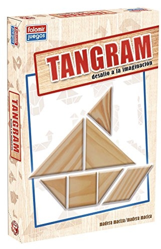 FALOMIR - Tangram Brettspiel, Mehrfarbig (646484), ab 8 Jahren