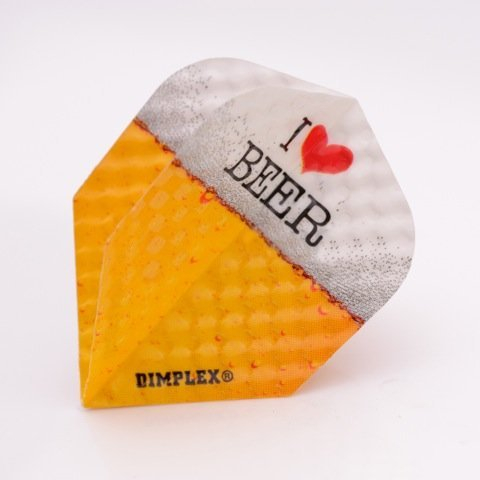 3 x SETS DIMPLEX Darts Flights I Love Beer Standard