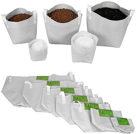 Pot géotextile 50 litres TEXPOT - blanc