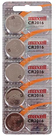 Tanco Impex Maxell CR2016 - Pilas para básculas (5 unidades, 3 V, litio)