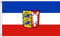 AZ FLAG - Flagge Schleswig-Holstein - 150x90 cm - Schleswig-Holstein Fahne 100% Polyester mit Messing-Ösen - 110g