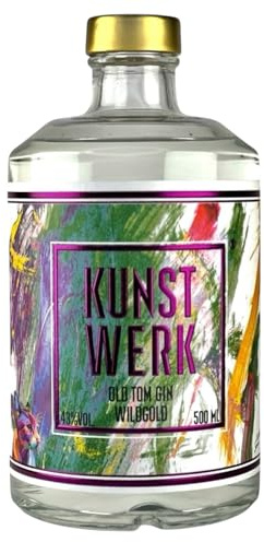 KUNSTWERK Wildgold Old Tom Gin | 500ml | 43% VOL. | Handcrafted | Edler Premium Gin | Geschenkidee für Genießer