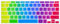 HP Chromebook 14 Keyboard Cover Skins Compatible with HP 2-in-1 14 Touchscreen Chromebook,HP Chromebook X360 Touchscreen,HP Chromebook 14-DA 14B-CA Series(Rainbow)