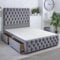 ComfoRest - Elegant 6FT Super King Bed Frame with 2 Drawers | Durable Base for Modern Living | Stylish Design for Spacious Bedrooms (Grey Plush)