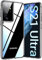Captor Cover Trasparente per Samsung S21 Ultra, Custodia TPU in Silicone Flessibile Morbida e Sottile, Protezione Full Body con Bordo Rialzato per Schermo e Fotocamera