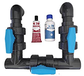ByPiscine - Kit by Pass 63 mm Complet pour Pompe à Chaleur ou électrolyseur au sel