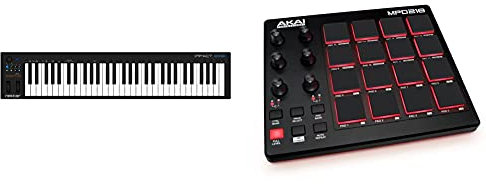 Nektar Impact Gx61 Controller Midi Con Tastiera A 61 Tasti, 5 Ottave, Nero & Akai Professional Mpd218 - Controller Midi Usb Con 16X3 Pad Mpc, 6X3 Manopole + Ableton Live Lite