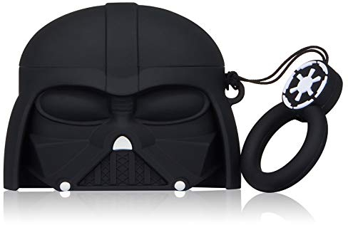WowChic Hülle für Airpods Pro niedliche Tier Cartoon Mode Charakter Air Pods Pro Cover Zubehör Stoßfeste Kits Cool Fun Funny Soft Silikon Skin Cases Kinder Teens für Airpod Pro Point Black Warrior