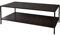 Riess Ambiente Industrial Couchtisch Slim LINE 120cm Esche schwarz mit Zwei Ablagen Wohnzimmertisch Sofatisch Tisch