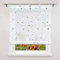 Delien Raffrollo mit Schlaufen Transparente Raffgardine Kurz Vorhang Schlaufenrollo Modern Schals »Bubble« Küche Store Fenster Wohnzimmer Gardine 1 St. BxH 120x150cm,Gold