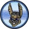 Cooler Hase Aufnäher/Aufbügler gestickt | Cooler Hase mit Sonnenbrille Bügelbilder lachendes Häschen Flicken für Jeans | funky Rabbit Patch Applikation zum annähen/aufbügeln | 70x70mm