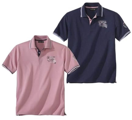 ATLAS FOR MEN - Lot de 2 Polos Summer Island - L