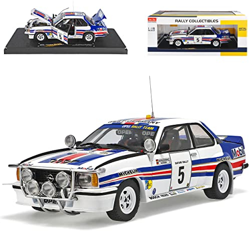 alles-meine.de GmbH Opel Ascona 400 Röhrl Geistdörfer 2. Safari Rally 1982 1/18 Sun Star Modell Auto mit individiuellem Wunschkennzeichen
