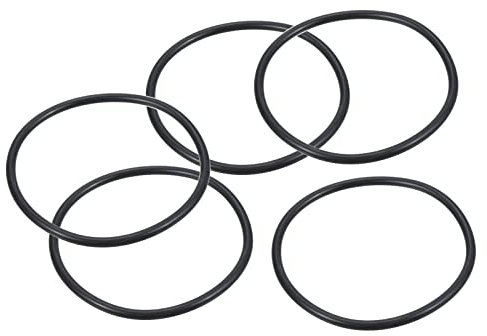 PATIKIL 25 Stück Dichtungsringe O-Ringe Gummidichtung 80mm AD 72mm ID 4mm Dicke Nitrilgummi Unterlegscheibe Dichtungssatz Gummischeiben für Auto Klimaanlage Wasserhahn Rohr Schwarz