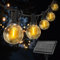 ROVLAK Guirnaldas Luces Exterior Solar LED 10M 15+1 LED Bombillas 4 Modes G40 Cadena Bombillas Solares Impermeable IP65 Girnarlas Luz Solar Exteriores Jardin Decorativa para Fiesta Bodas Partido