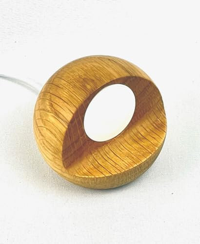 Lignum Technology.com Real Wood Apple Watch Charger Stand | Wooden Charging Dock Station with Cable, Compatible with Apple Watch iWatch Ultra2, Ultra, Series 9-1 (Oak)