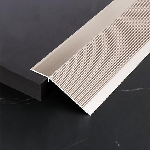 ZZLQIAN Aluminum Floor Transition Strip, Door Bar,Floor Bar, Threshold Ramp, Suitable for Doorways Tile Vinyl Floor Laminate Planks, Bridge the Height Between 25-30mm (Purple Gold, 900 × 100mm)