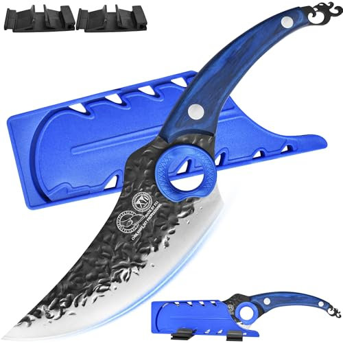 XYJ Knife Kitchen,Forged Boning Knife Cleaver Meat Cutting,High Carbon Steel,Chef Knife for Kitchen,Outdoor Camping,Full Tang Wood Handle,Knife With Sheath
