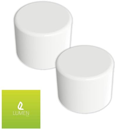 LumenEco Universal Dimmer Light Switch, Rotary Knob D-Spindle, Replacement D-Spindle, 6mm Dimmer Knobs, Durable, Easy Installation, Premium Quality - Pack of 2 (White)