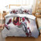 MKSCMZ Double Duvet Cover Set Iron Man Printed Duvet Covers Bedding Set Double Size Bedding Soft Microfiber Quilt Cover with Pillowcase with Zipeer Closure for in Kids Teens Adults