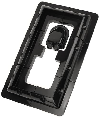 QWORK® Supports de montage de panneaux solaires, sans perçage, pour camping-cars, camping-cars, toits, noir