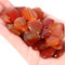 QINJIEJIE 20 Stück Herz Steine Karneol Heilung Kristalle Natürliche Edelsteine Liebe Herz Stein Set Glückssteine Daumen Edelsteine für Chakra Reiki Meditation