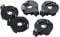 Uikdjgu CR2016 2025 2032 Coin Cell Button Battery Holder Socket Black 5 Pcs