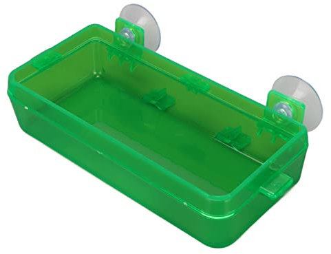 Reptile Water Bowl, Bearded Dragon Food Bowl Reptile Feeding Feeder Suction Cup Feeder Chameleon Feeder Reptile Feeding Food Water Bowl for Gecko Lizard (Large)