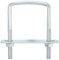 sourcing map Square U-Bolts, 6 Sets 60mm Inner Width 100mm Length M8 Zinc-Plated Carbon Steel U Clamp Bolt with Nuts and Plates, for Boat Trailer